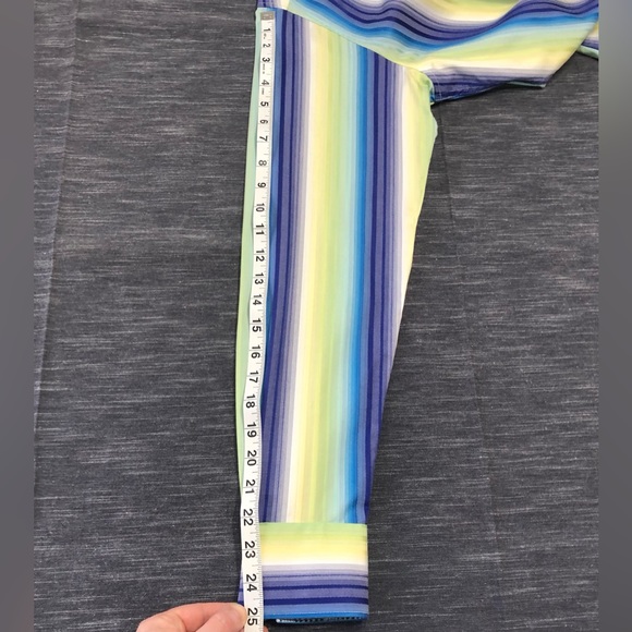 Robert Graham Embroidered Striped Flip Cuff Button Front Shirt Size S - Picture 15 of 16